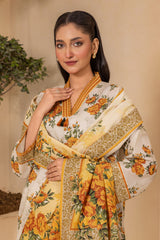 3-PC Unstitched Digital Printed Lawn By Zellbury | 0747