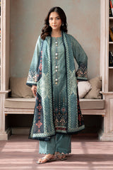 3-PC Unstitched Digital Printed Lawn By Zellbury | 0752