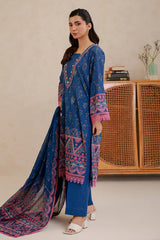 3-PC Unstitched Digital Printed Lawn By Zellbury | 0756