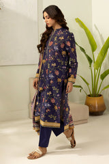 3-PC Unstitched Digital Printed Lawn By Zellbury | 0760