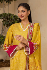 3-PC Unstitched Digital Printed Lawn By Zellbury | 0763