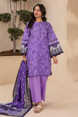3-PC Unstitched Digital Printed Lawn By Zellbury | 0764