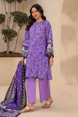 3-PC Unstitched Digital Printed Lawn By Zellbury | 0764