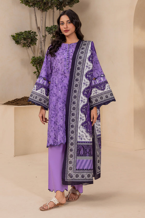 3-PC Unstitched Digital Printed Lawn By Zellbury | 0764