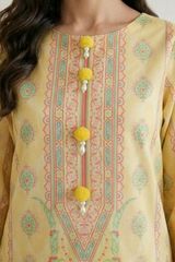 3-PC Unstitched Digital Printed Lawn By Zellbury | 0817