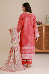 3-PC Unstitched Digital Printed Lawn By Zellbury | 0823