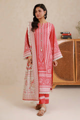 3-PC Unstitched Digital Printed Lawn By Zellbury | 0823