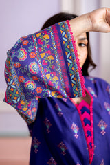 3-PC Unstitched Digital Printed Lawn By Zellbury | 0874