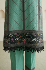 3-PC Unstitched Digital Printed Lawn By Zellbury | 0877