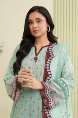 3-PC Unstitched Digital Printed Lawn By Zellbury | 0882