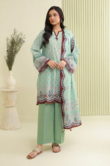 3-PC Unstitched Digital Printed Lawn By Zellbury | 0882