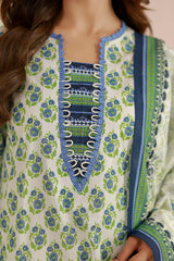 3-PC Unstitched Digital Printed Lawn By Zellbury | 0949
