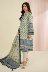 3-PC Unstitched Digital Printed Lawn By Zellbury | 0949