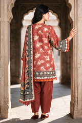 3 Piece Khaddar Suit Shirt Shalwar Dupatta By Zellbury