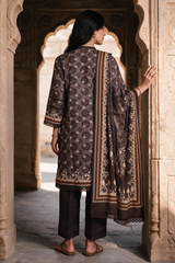 3 Piece Khaddar Suit Shirt Shalwar Dupatta By Zellbury