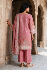 3 Piece Khaddar Suit Shirt Shalwar Dupatta By Zellbury
