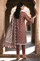 3 Piece Khaddar Suit Shirt Shalwar Dupatta By Zellbury