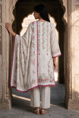 3 Piece Khaddar Suit Shirt Shalwar Dupatta By Zellbury