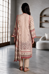 3 Piece Khaddar Suit Shirt Shalwar Dupatta By Zellbury