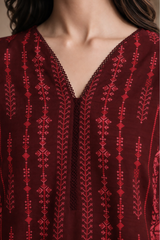 3 Piece Khaddar Suit Shirt Shalwar Dupatta By Zellbury