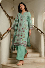 3 Piece Khaddar Suit Shirt Shalwar Dupatta By Zellbury