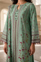 3 Piece Khaddar Suit Shirt Shalwar Dupatta By Zellbury