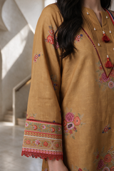 3 Piece Khaddar Suit Shirt Shalwar Dupatta By Zellbury