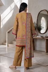 3 Piece Khaddar Suit Shirt Shalwar Dupatta By Zellbury