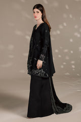 3Pc Embroidered & Hand Embellished Premium Silk Unstitched Suit Silk By Nreh
