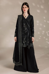 3Pc Embroidered & Hand Embellished Premium Silk Unstitched Suit Silk By Nreh