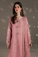 3Pc Embroidered & Hand Embellished Premium Silk Unstitched Suit Silk By Nreh