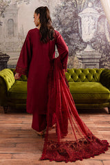 SKC-49 | 3Pc Unstitched Suit Winter Embroidered Karandi Romantique By Marjjan