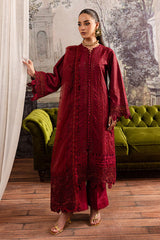 SKC-49 | 3Pc Unstitched Suit Winter Embroidered Karandi Romantique By Marjjan