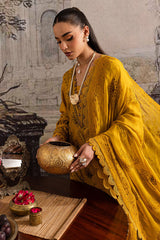 SKC-50 | 3Pc Unstitched Suit Winter Embroidered Karandi Romantique By Marjjan