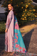 3-PC Unstitched Embroidered Soft Prints By Afrozeh | Chrysa