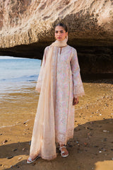 3-PC Unstitched Embroidered Soft Prints By Afrozeh | Zephyria