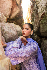 3-PC Unstitched Embroidered Soft Prints By Afrozeh | Verve