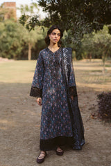 3-PC Unstitched Embroidered Digital Printed Lawn Ayzel by Afrozeh | Aziel