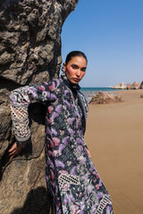 3-PC Unstitched Embroidered Soft Prints By Afrozeh | Velour