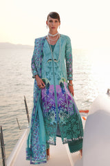 3-PC Unstitched Embroidered Soft Prints By Afrozeh | Sovana