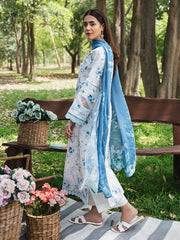 3-PC Unstitched Printed Lawn Whimsical Garden By Celts | WG - 03