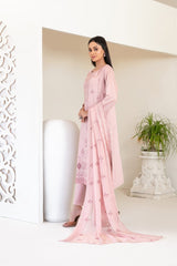 3-PC Unstitched Fancy Embroidered Viscose Najwa By Tawakkal Fabrics | D-4393