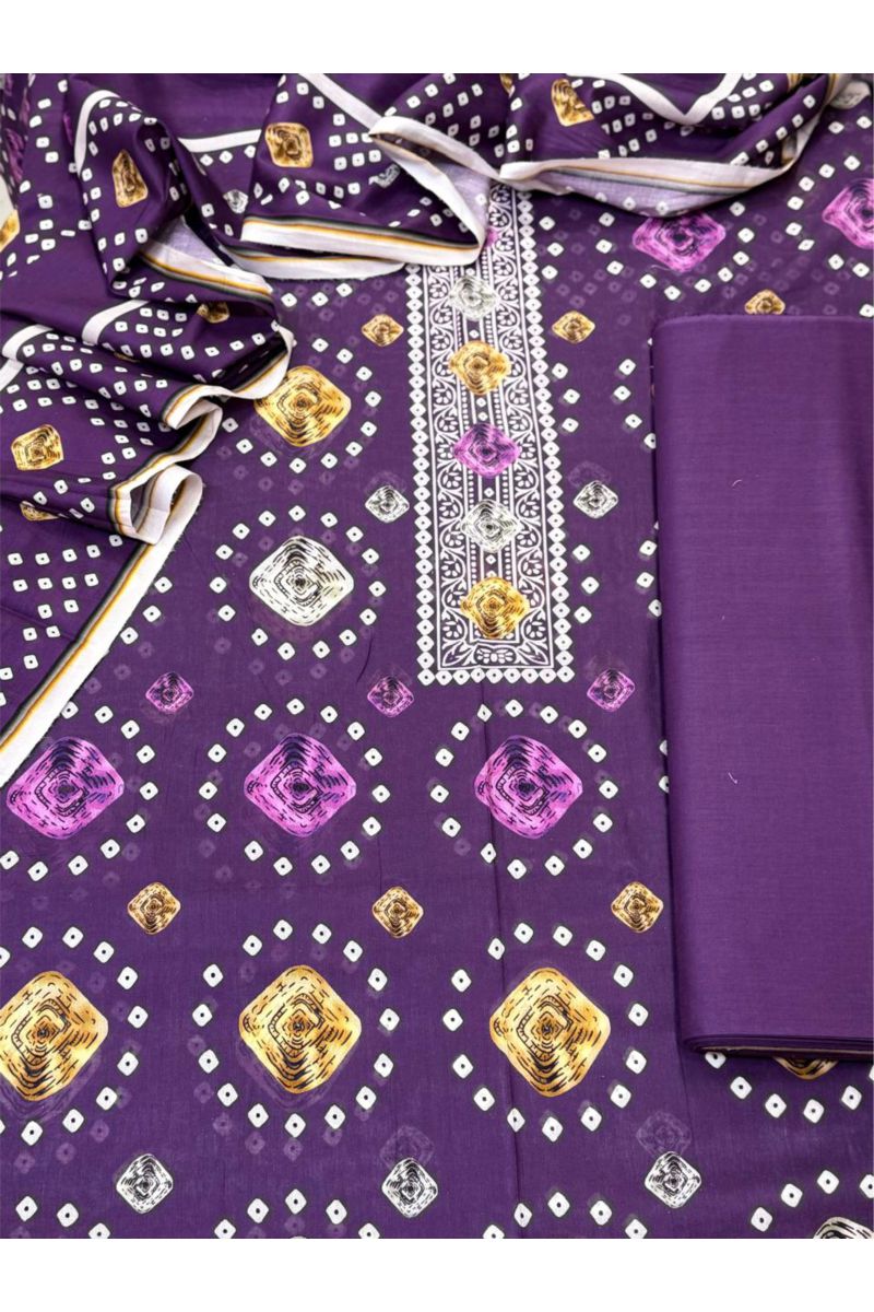 3-PC Unstitched Printed Lawn Collection