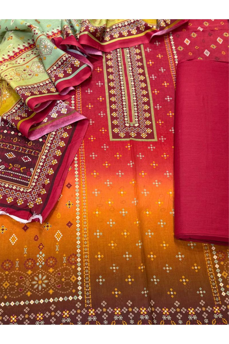 3-PC Unstitched Printed Lawn Collection