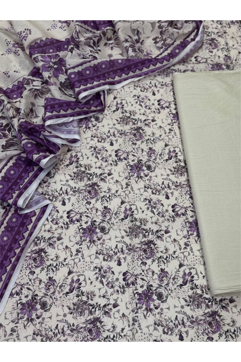 3-PC Unstitched Printed Lawn Collection