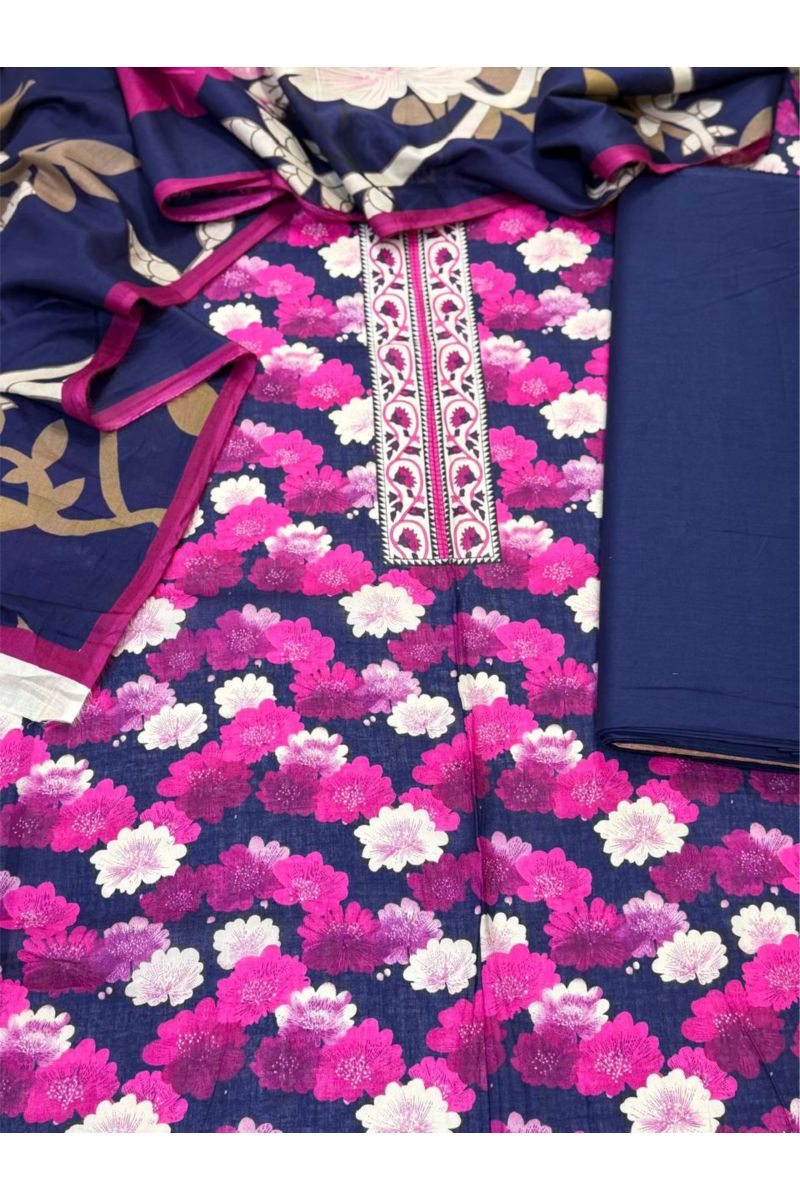 3-PC Unstitched Printed Lawn Collection