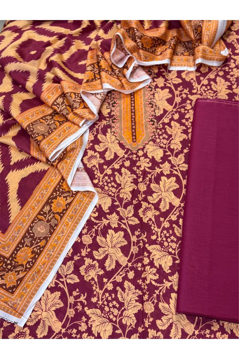 3-PC Unstitched Printed Lawn Collection