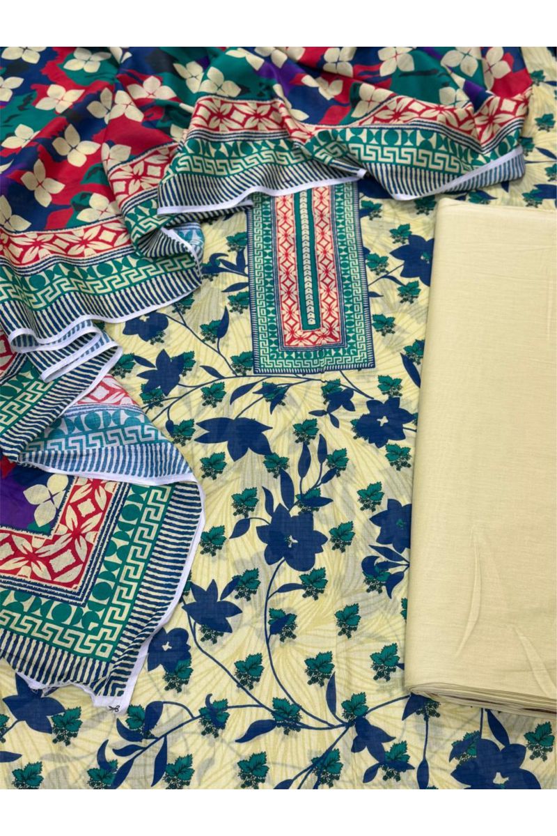 3-PC Unstitched Printed Lawn Collection