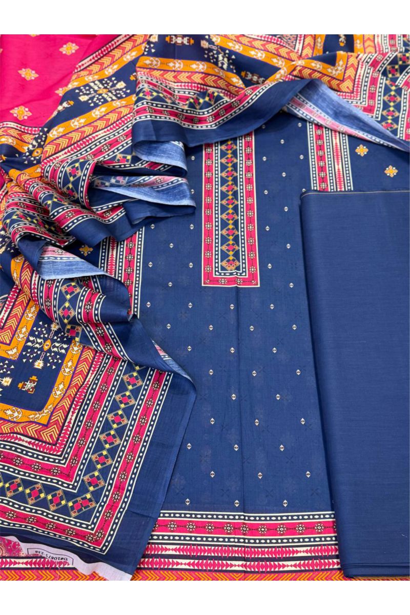 3-PC Unstitched Printed Lawn Collection