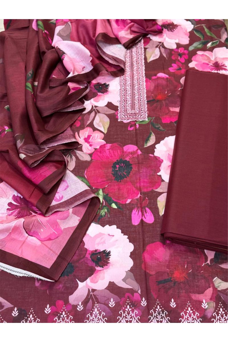 3-PC Unstitched Printed Lawn Collection